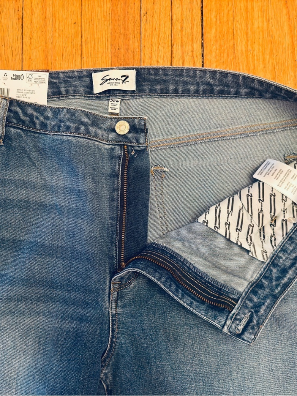 Seven7 Plus Size Straight Leg Jean - Picture 7 of 14